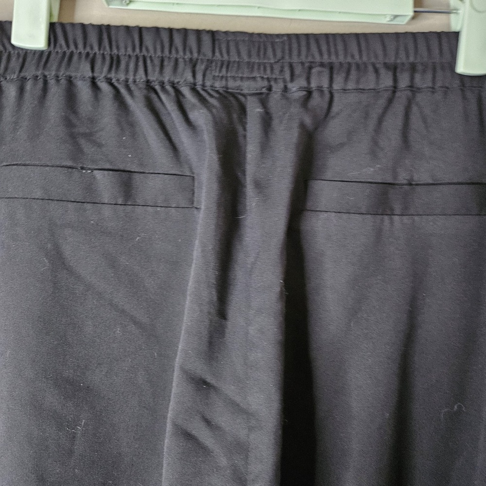 Marine Layer Allison Pants Black Pull On Ankle Lightweight Dolphin Hem Women's S - Picture 5 of 5